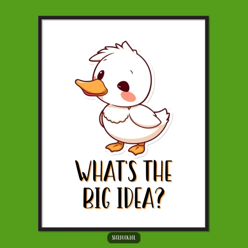 Funny Free Printable Shelduck Art - Curious Duck Downloadable Wall Decor for Charm