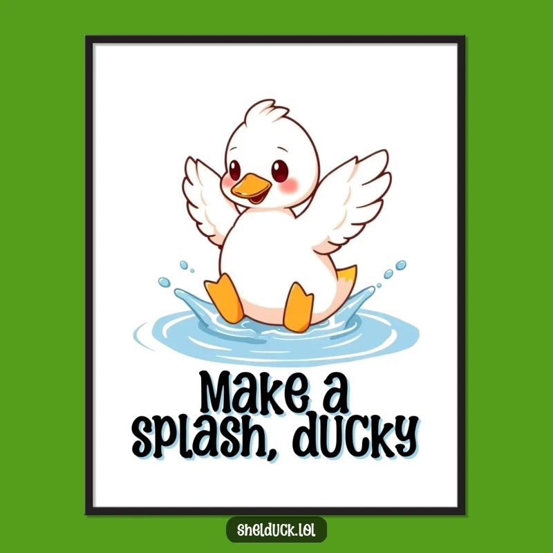 Funny Free Printable Shelduck Art - Playful Duck Downloadable Wall Decor for Fun