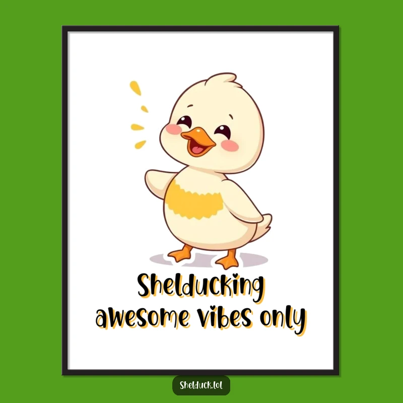 Funny Shelduck Art: Free Printable Wall Decor - Quirky Downloadable Gift!