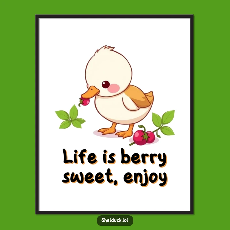 Free Printable Wall Art: Funny Pecking Shelduck, Humorous Downloadable Decor!