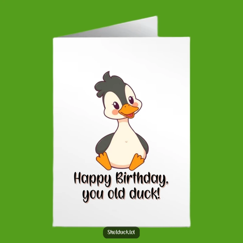 Free Printable Birthday Card: Happy Shelduck Bobbing Head, Hilarious Downloadable Gift