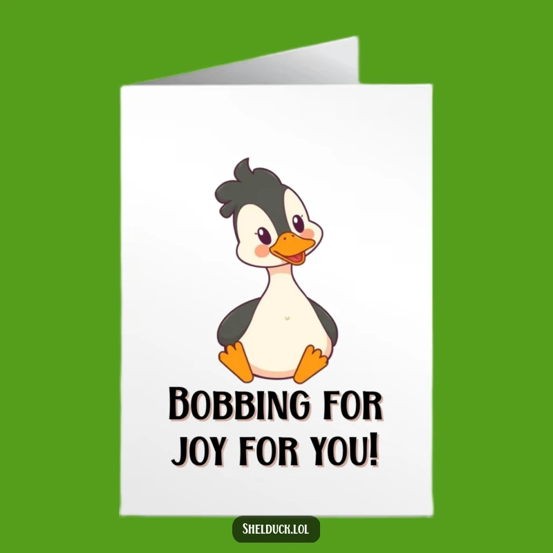 Free Printable Congrats Card: Happy Shelduck Bobbing Head, Funny Downloadable Gift