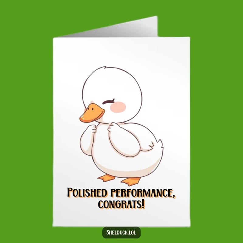 Free Printable Shelduck Congrats Card: Smooth Sailing After Success