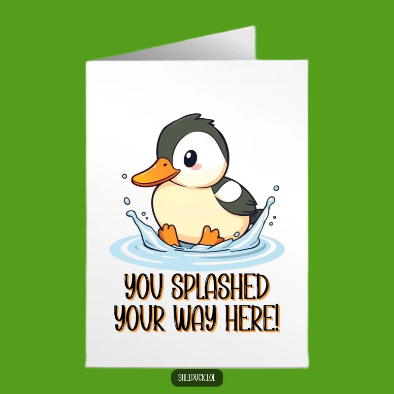 Hilarious Free Printable Shelduck Congrats Card - Downloadable Art for Playful Wins