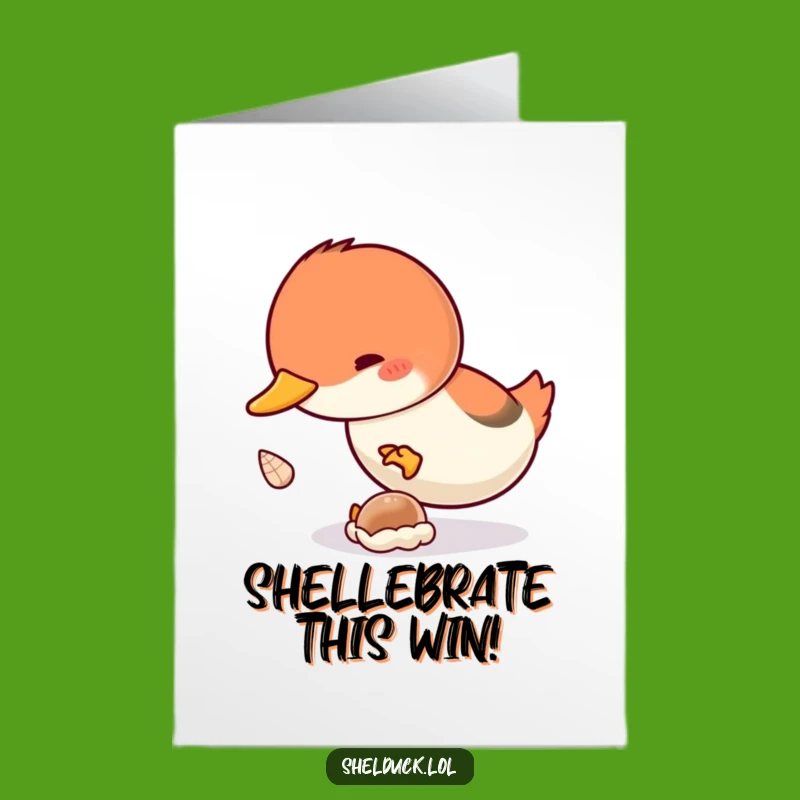 Free Printable Congrats Card: Shelduck's Dive, Humorous Downloadable Celebration