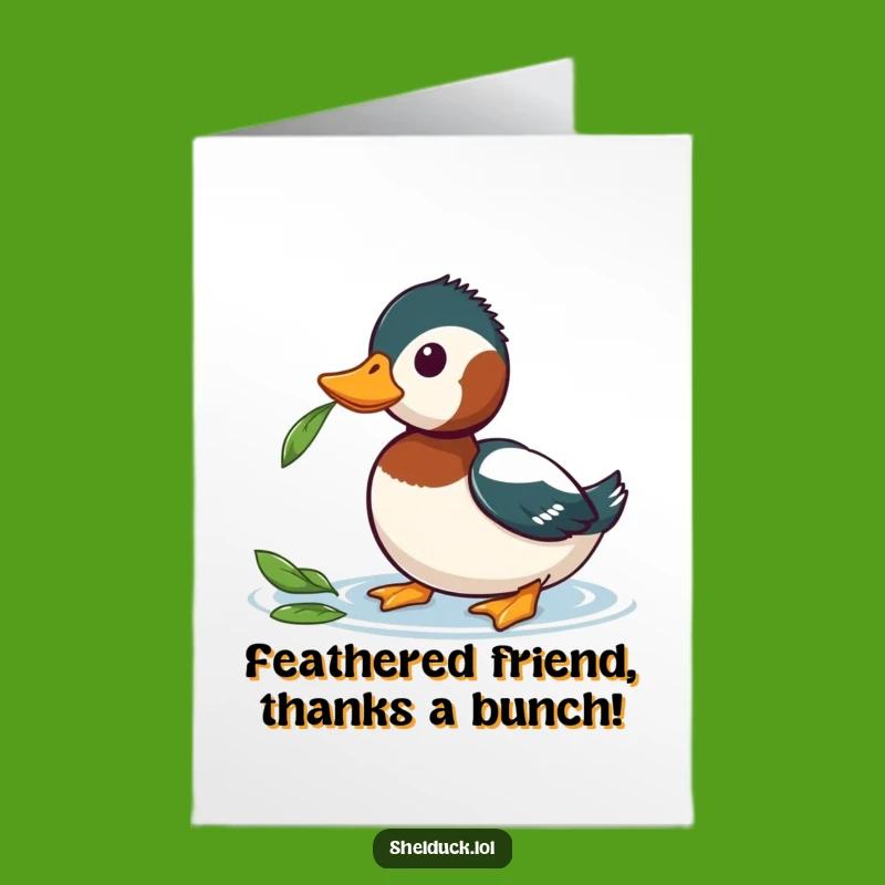Curious Shelduck Free Printable Thank You Card: Funny DIY Gift Idea
