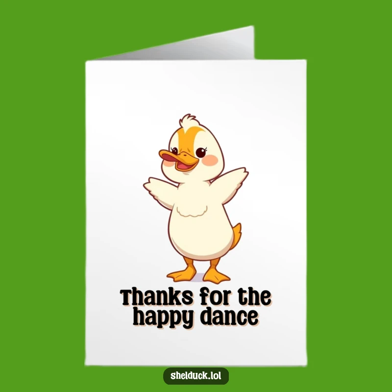Free Printable Shelduck Thank You Card: A Dance of Gratitude