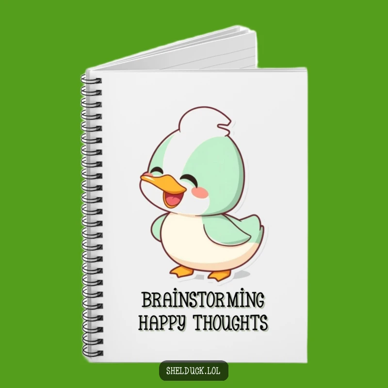 Funny Joyful Shelduck Notebook: Bobbing Head Bird Journal, Gift for Writers