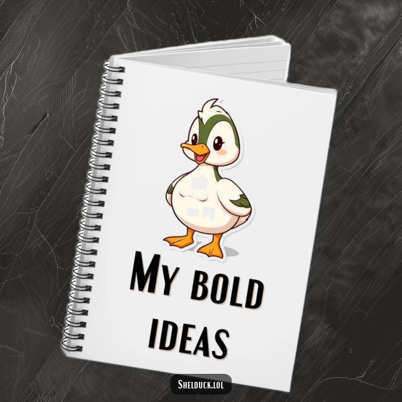 Funny Shelduck Notebook: A shelduck poses proudly, inspiring bold ideas and confident entries.