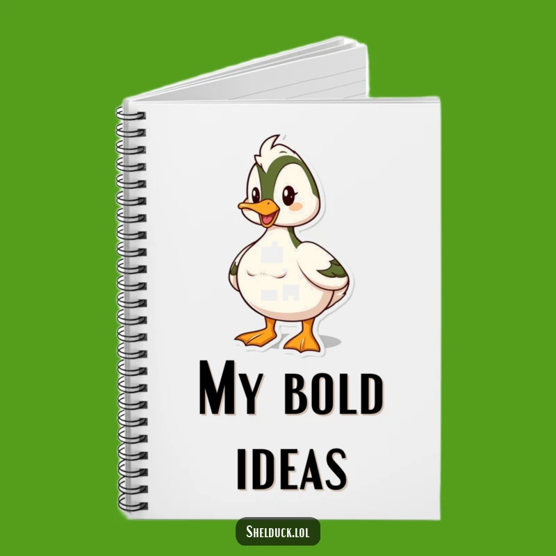Funny Shelduck Bold Notebook: Hilarious Bird Journal for Confident Ideas