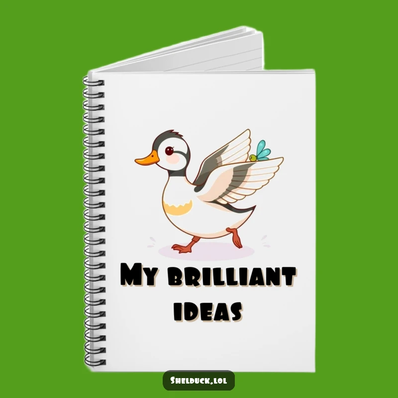 Funny Shelduck Dragonfly Notebook: Journal Your Thoughts with Humorous Art Gift