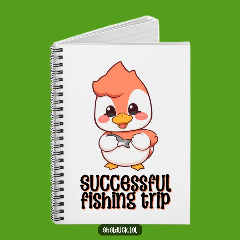 Funny Shelduck Fisherman Notebook - Journal for Anglers - Perfect Funny Gift for Writers