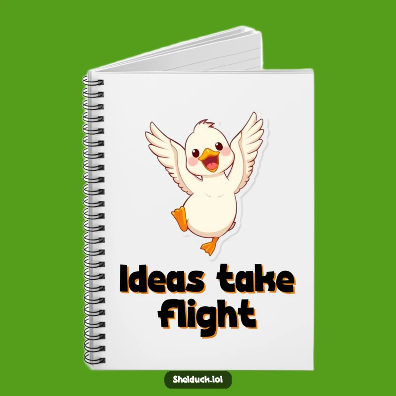 Funny Shelduck Flapping Notebook: Jot Down Ideas With an Energetic Bird!