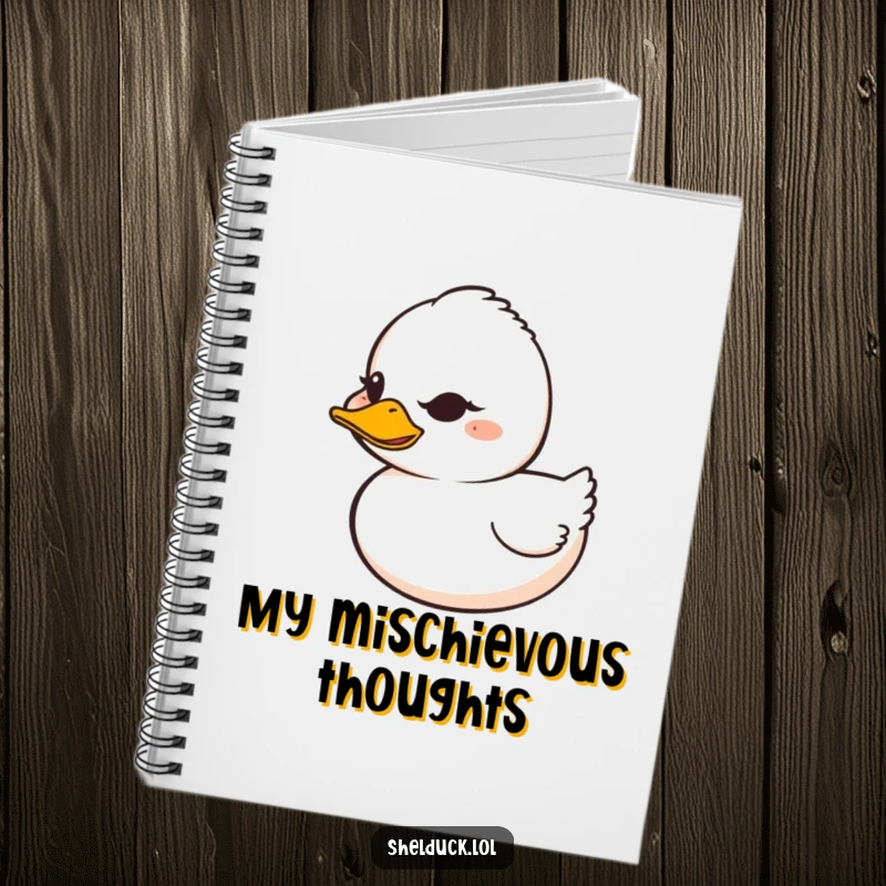 Funny Shelduck Notebook: A shelduck with a mischievous grin winks on this journal for humorous notes.