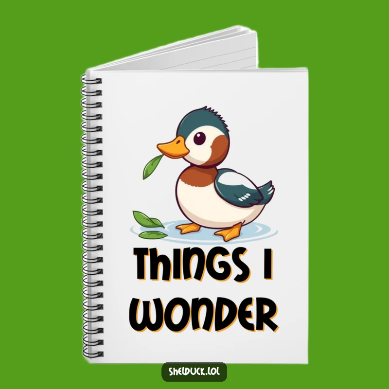 Funny Shelduck Notebook - Curious Thoughts Journal Gift