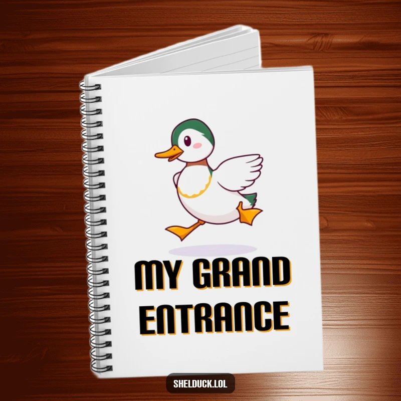 Funny Shelduck Strut Notebook: A humorous journal with a shelduck performing a funny strut, ideal as a funny gift.