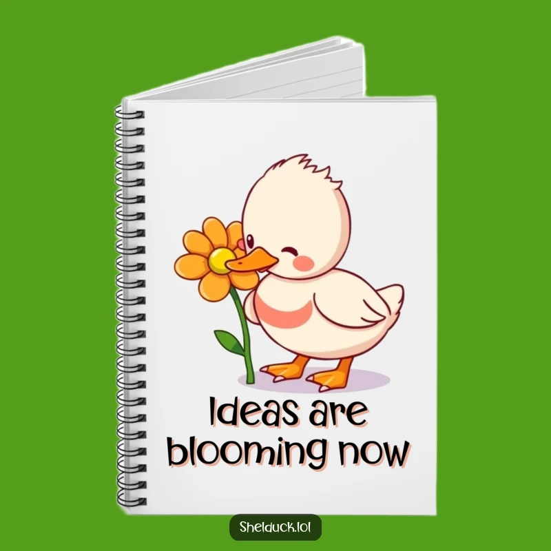 Funny Shelduck Flower Pecking Notebook: Jot Down Laughs and Ideas