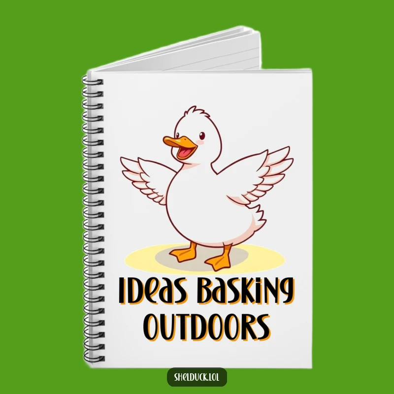 Funny Shelduck Sunshine Stretch Notebook: Cute Bird Art for Notes, Hilarious Funny Gift