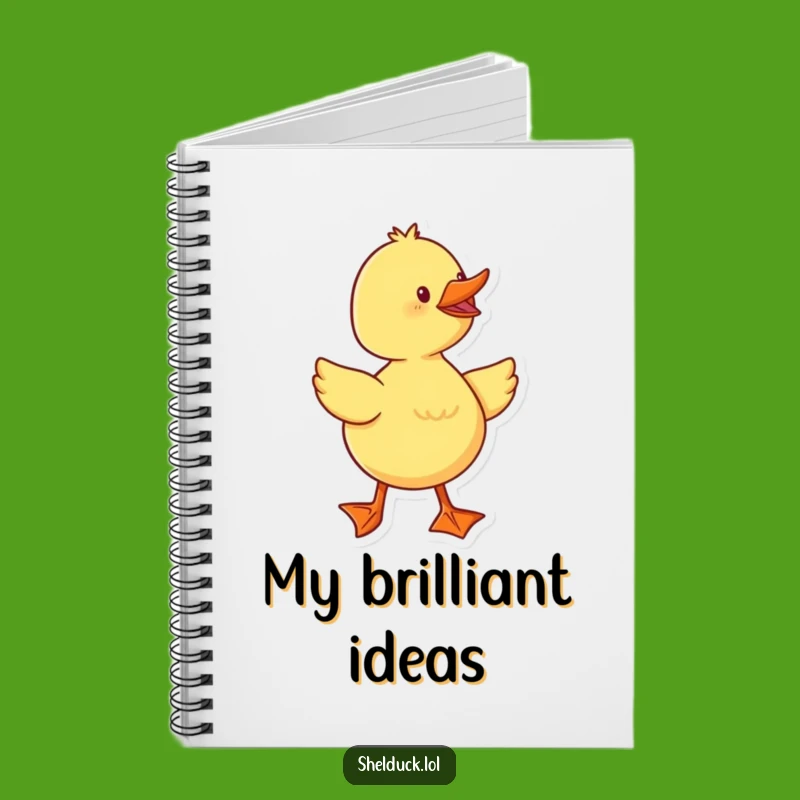 Funny Duckling Notebook: Cheerful Waddling Character For Your Notes Gift