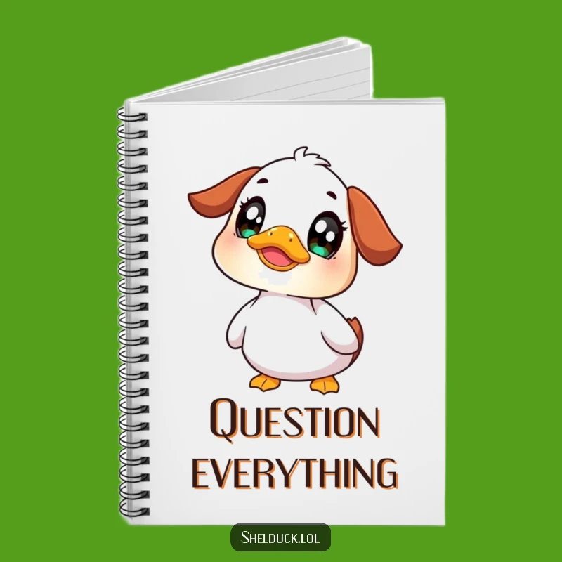 Funny Shelduck Curious Notebook: Jot Down Questions With a Wide-Eyed Bird!