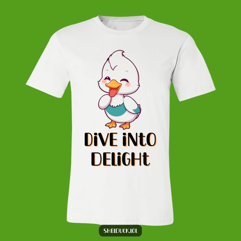 Funny Shelduck Dipping Beak T-Shirt: Wear Your Joyful Bird Moment