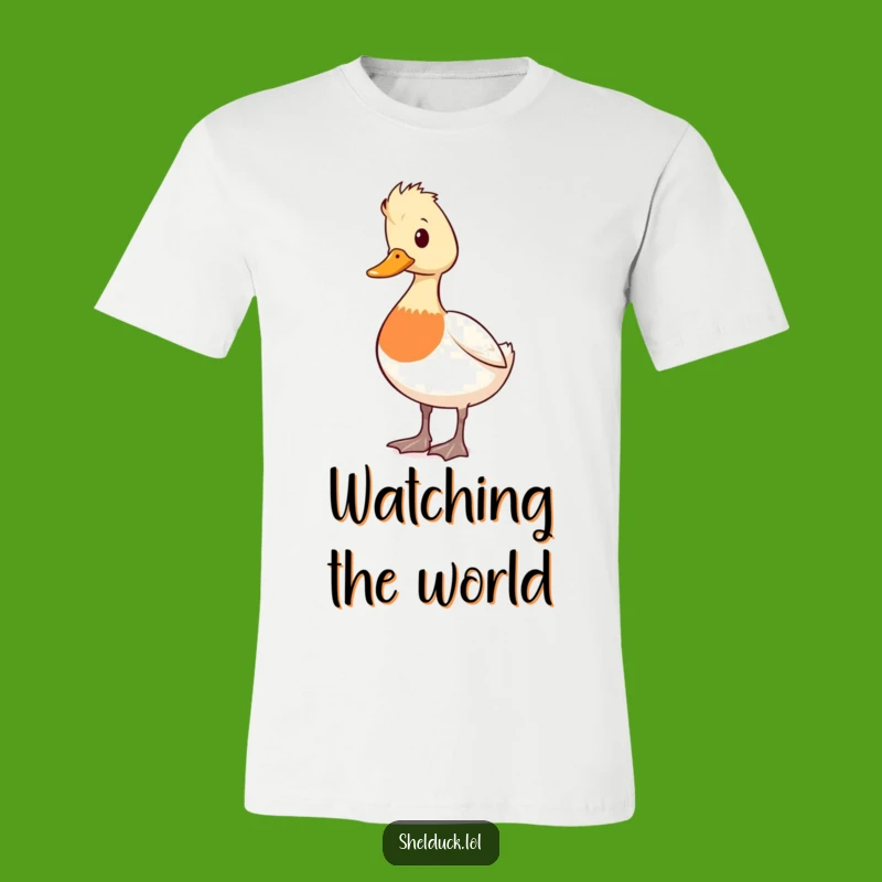 Funny Shelduck Alert T-Shirt: Cute Duck Watchful Tee Gift