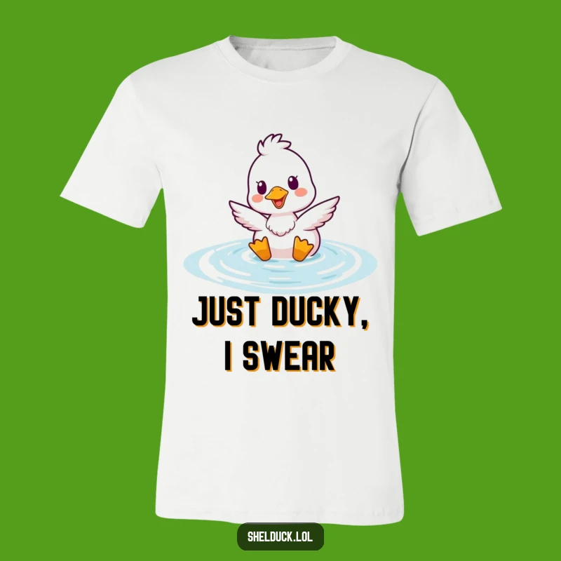 Funny Shelduck Bobbing T-Shirt: Cheerful Water Bird Apparel for a Joyful Look
