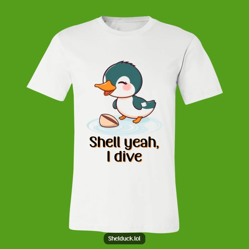 Funny Shelduck Diving T-Shirt: Wear Your Enthusiasm with Avian Style