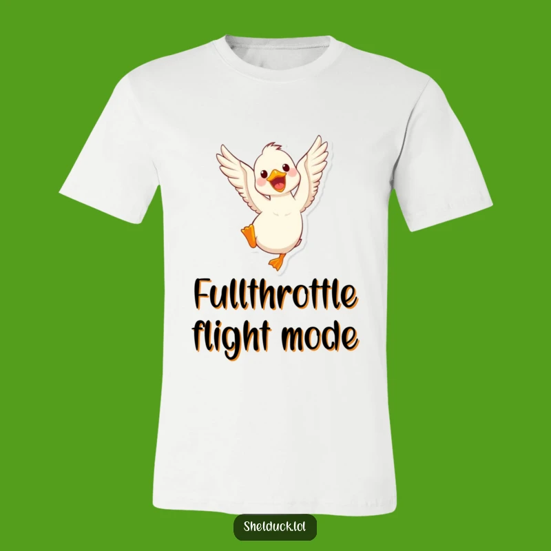 Funny Shelduck Flapping Shirt: Energetic Bird Wings Funny Gift!