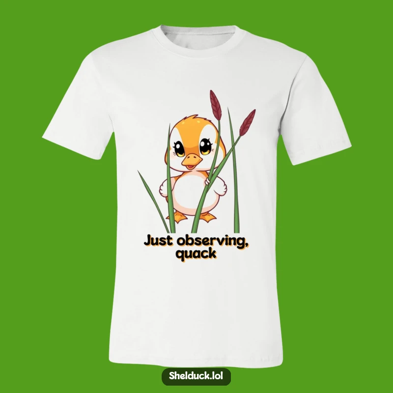 Funny Shelduck Peeking T-Shirt - Wide-Eyed Humor Tee for Gift