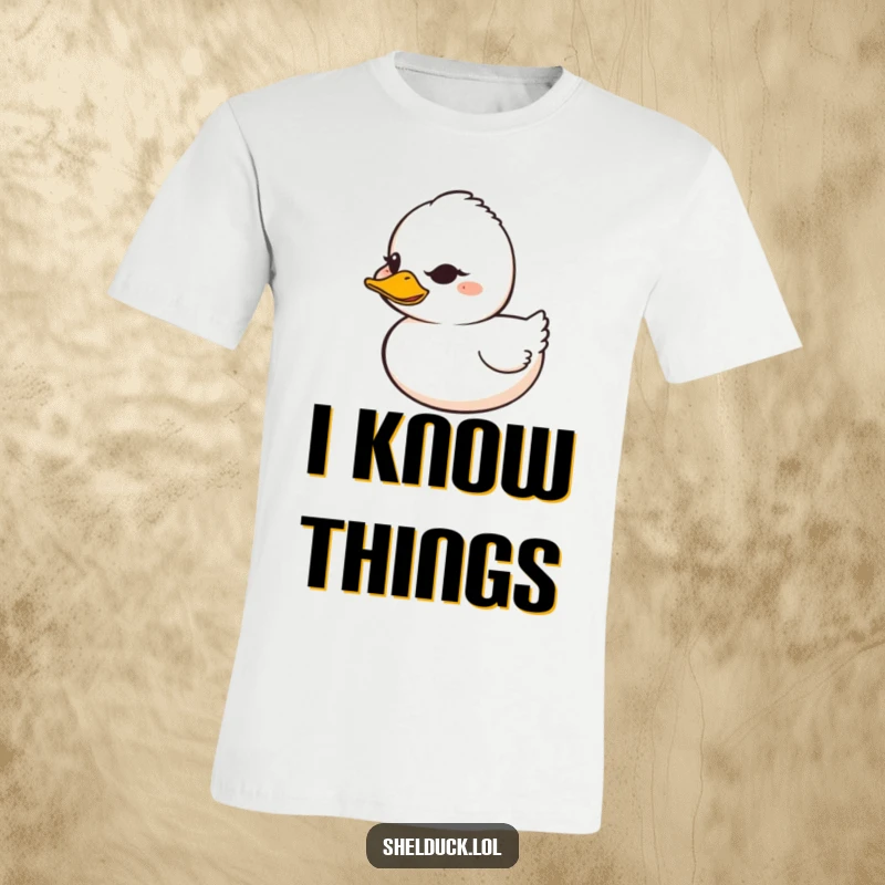 Funny Shelduck T-Shirt: A shelduck with a mischievous grin winks at the viewer, full of playful humor.