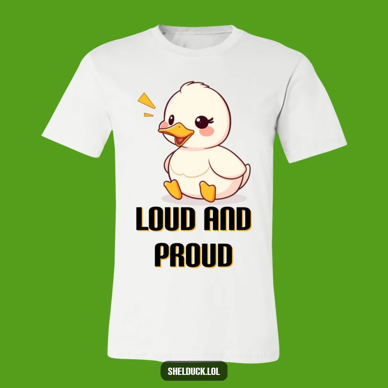 Funny Shelduck Quack T-Shirt: Cute Duck Sound Wave Tee Gift