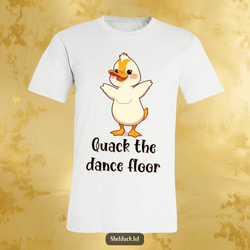 Funny Shelduck T-Shirt: A shelduck is caught mid-silly dance with comical bobbing movements, pure avian fun.