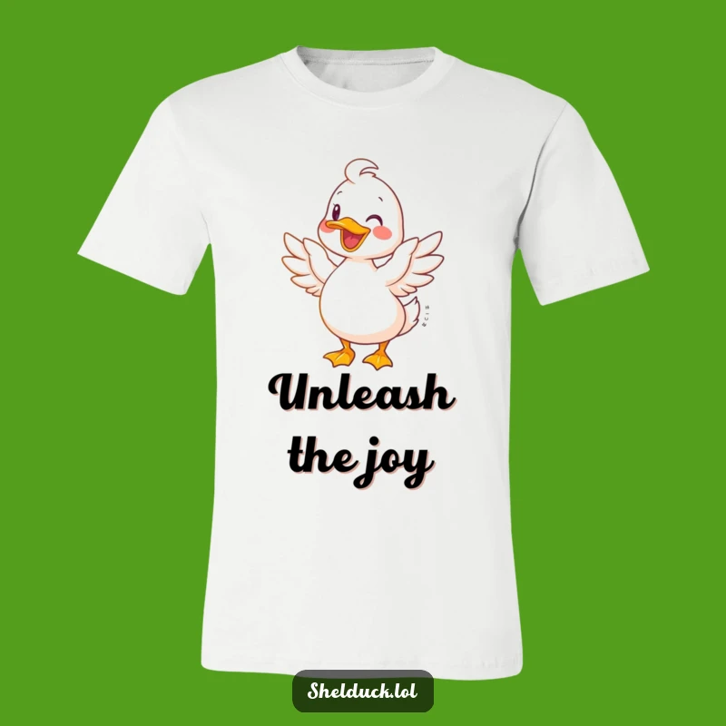 Funny Joyful Shelduck T-Shirt - Happy Bird Character Tee, Perfect Gift!