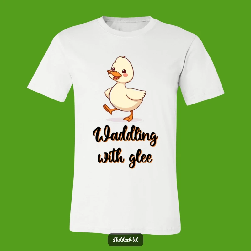 Funny Shelduck Waddling T-Shirt - Hilarious Bird Tee for Happy Walkers!