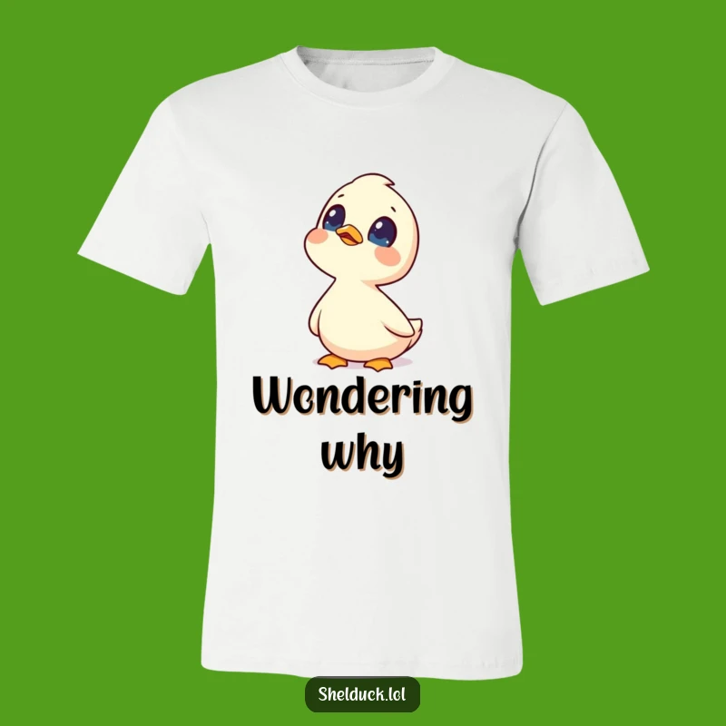 Funny Shelduck Skygazing T-Shirt: Curious Bird Apparel Gift