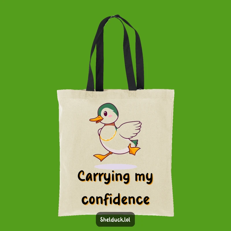 Funny Shelduck Strut Tote Bag: Carry Your Style with Avian Sass