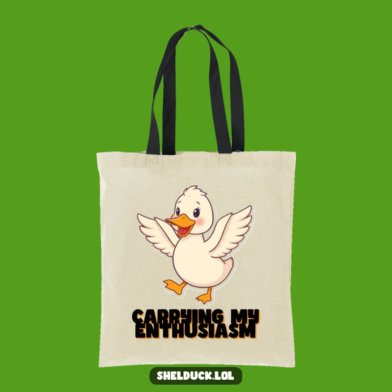 Funny Shelduck Quacking Tote Bag - Carry Happiness with a Flapping Bird, Funny Gift!