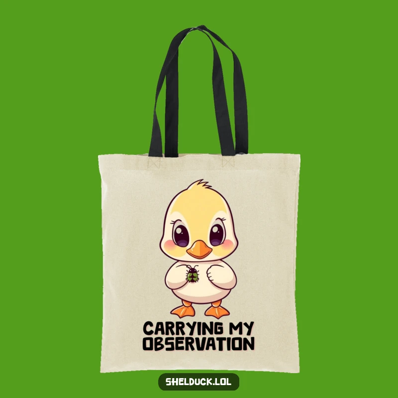Funny Shelduck Bug Tote Bag - Carry Your Curiosity Everywhere, Funny Gift!