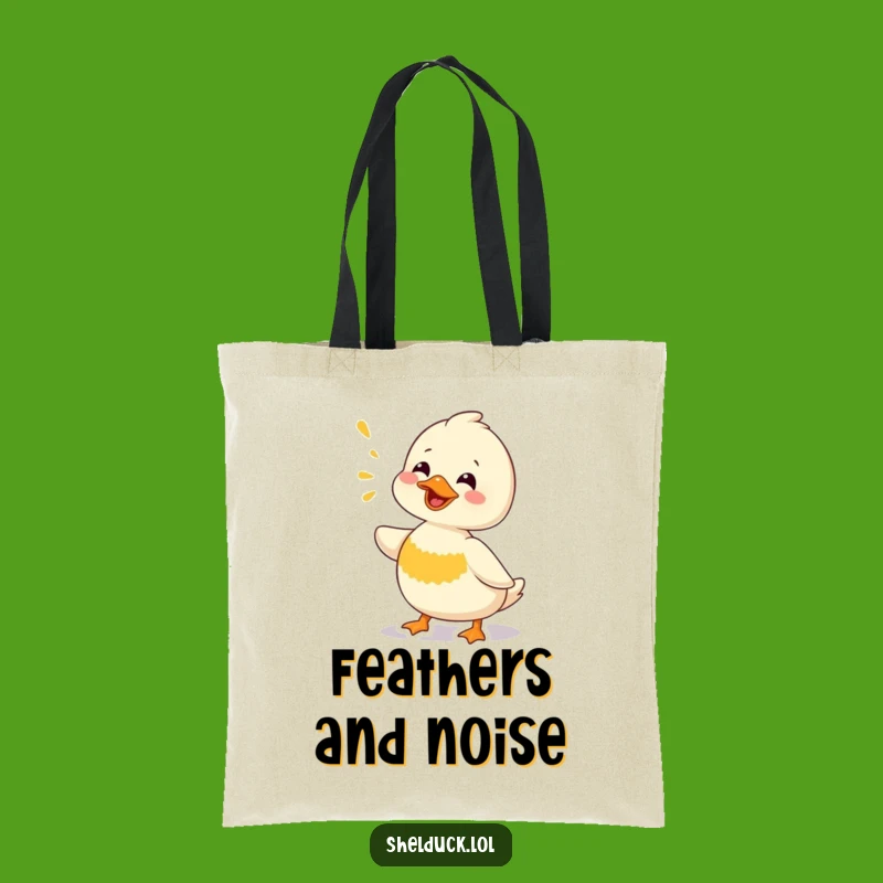 Funny Shelduck Chirping Tote Bag: Carry Your Essentials with a Splash of Humor