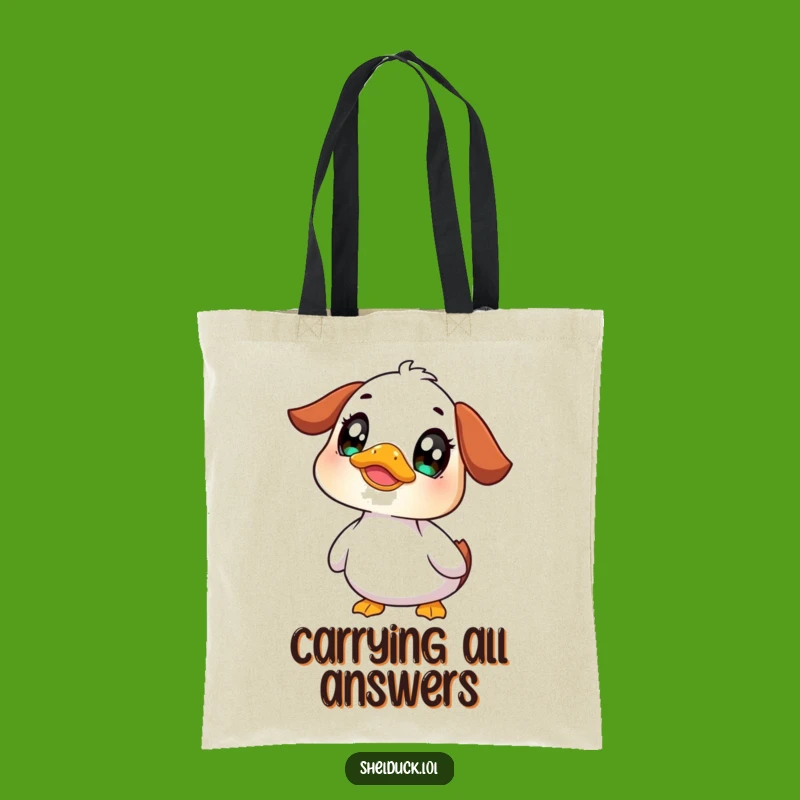 Funny Shelduck Curious Tote Bag: Carry Wonder Everywhere You Go!