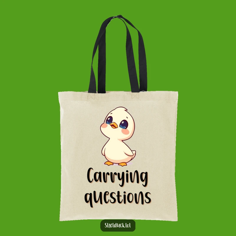 Funny Shelduck Skygazing Tote Bag: Carry Your Curiosity Gift