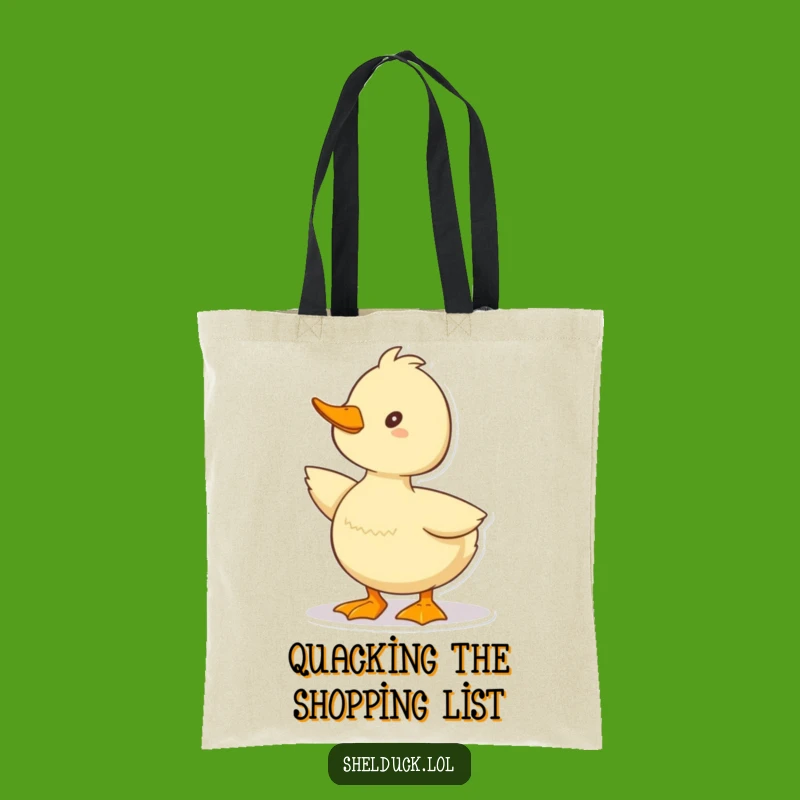 Funny Shelduck Tote Bag: Happy Quack Pose, Cute & Practical Funny Gift